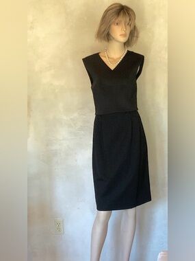 Custom Classic Black Pencil Skirt